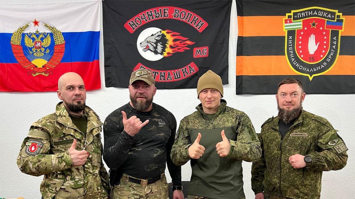 Байкеры-путинисты воюют против Украины / фото The Moscow Times