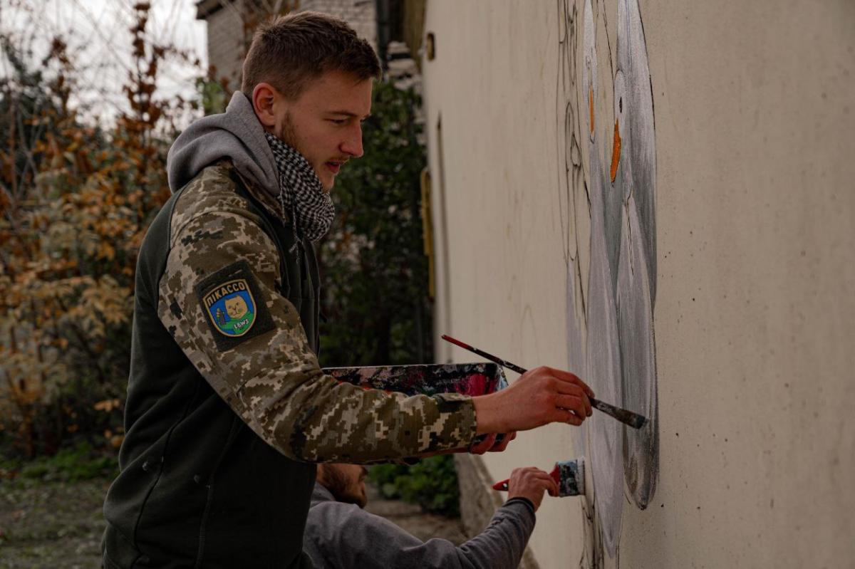 Костянтин Качановський розповів, про створення муралів на деокупованих територіях / фото надане Костянтином Качановським