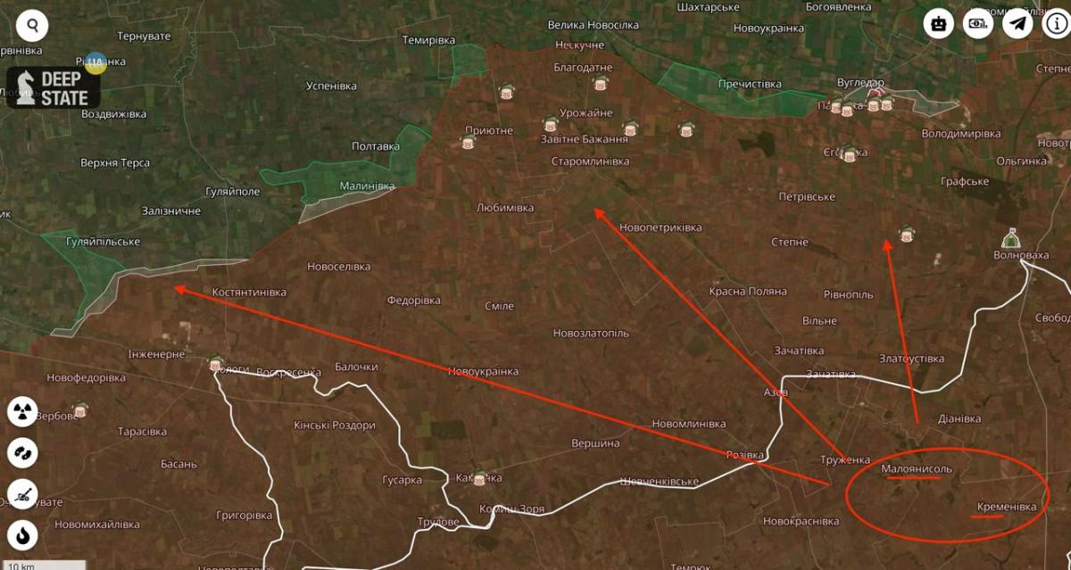 Напрямки для перекидання окупантів / фото Петро Андрющенко Напрямки для перекидання окупантів / фото Петро Андрющенко
