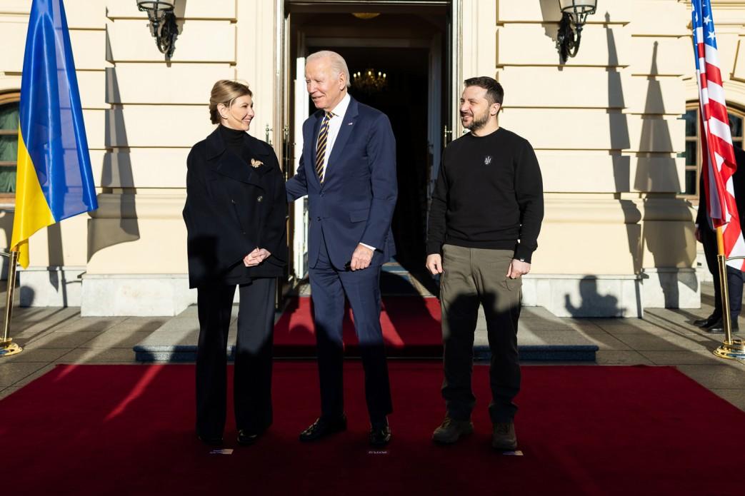 Зеленские и Байден в Киеве 20 февраля / фото president.gov.ua Зеленские и Байден в Киеве 20 февраля / фото president.gov.ua