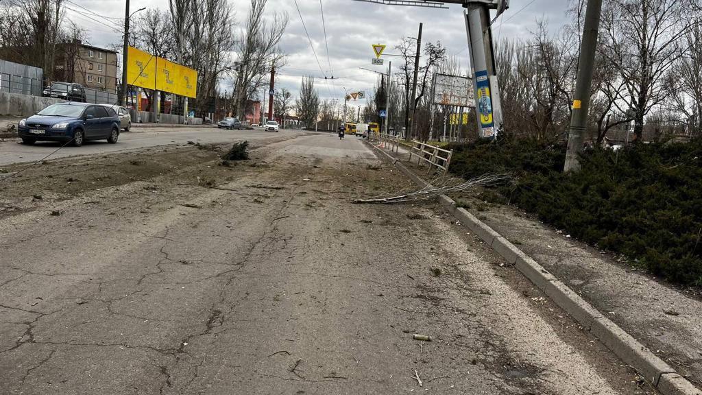 Россияне обстреляли Херсон / фото ОП Россияне обстреляли Херсон / фото ОП