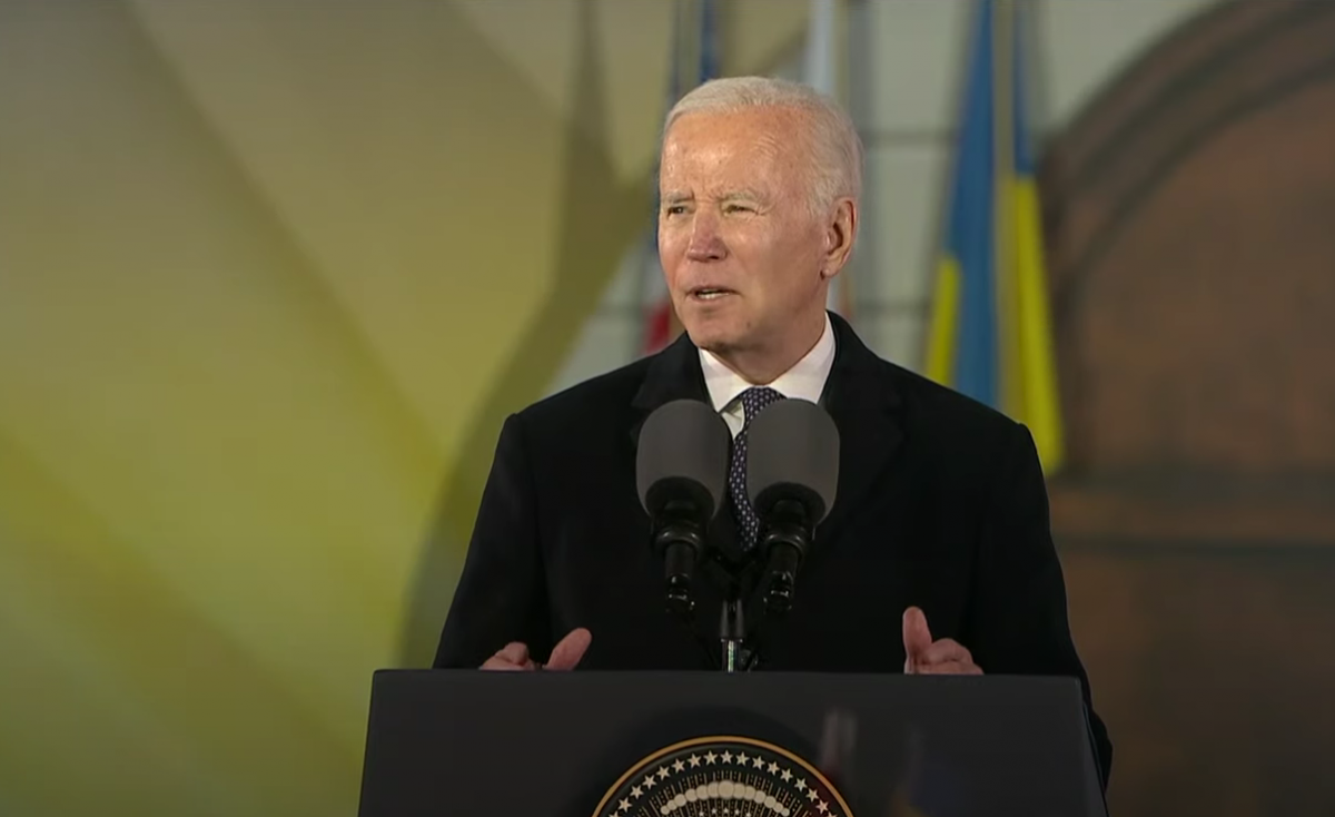 Biden noted that Western countries were not going to attack Russia\screenshot