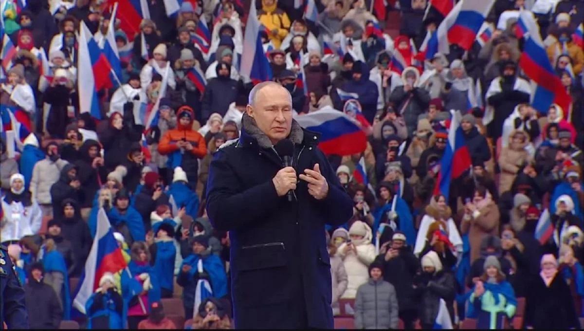 Putin's speech lasted five minutes / screenshot