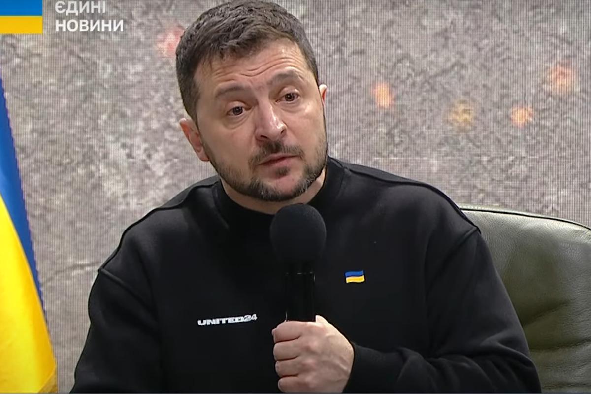 Зеленський під час прес-конференції розповів, як рік війни вплинув на його стосунки з родиною / скріншот Зеленський під час прес-конференції розповів, як рік війни вплинув на його стосунки з родиною / скріншот