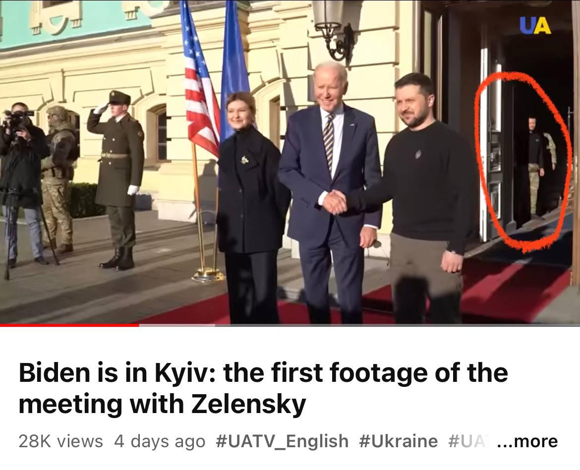 "Двійник" на зустрічі з Байденом / скриншот "Двійник" на зустрічі з Байденом / скриншот