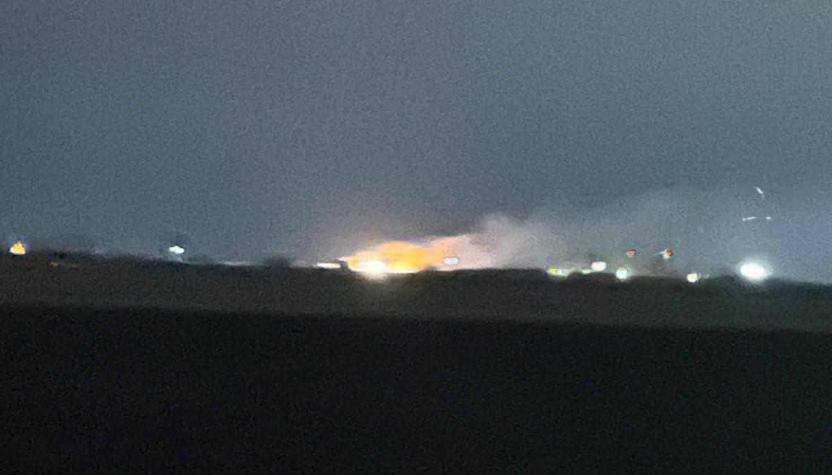 На военном аэродроме в Ейске прогремели взрывы / скриншот