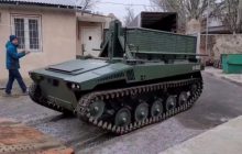 Рогозин прислал "боевых роботов", чтобы уничтожать танки Abrams и Leopard (видео)