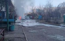 В Энергодаре взорвался автомобиль с местным коллаборантом (фото, видео)