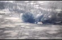 Российский танкист наткнулся на бойцов ВСУ и бежал уже в пламени (видео)
