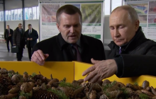 Путин выбрался из "бункера", чтобы потрогать шишки в Поморье (видео)