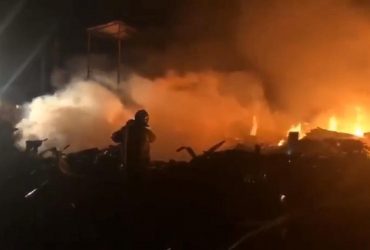 В Крыму произошел масштабный пожар: сгорели строители трассы Таврида