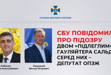 СБУ повідомила про підозру двом поплічникам гауляйтера Сальдо