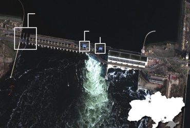 Росіяни скидають воду з Каховського водосховища, наближаючи катастрофу на ЗАЕС (знімки)