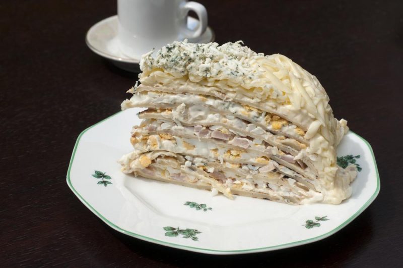 Блинный торт с курицей и грибами, рецепт с фото | Простые рецепты с фото