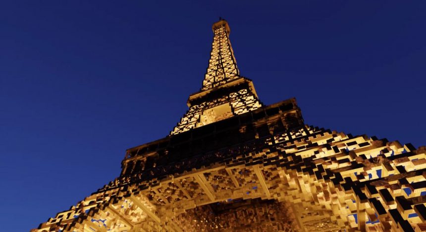 Гравець побудував в Minecraft гігантську Ейфелеву вежу в масштабі 1 до 1 (фото)