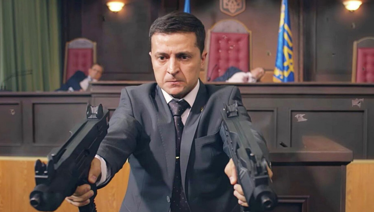 Володимир Зеленський у серіалі "Слуга народу" / скріншот Володимир Зеленський у серіалі "Слуга народу" / скріншот