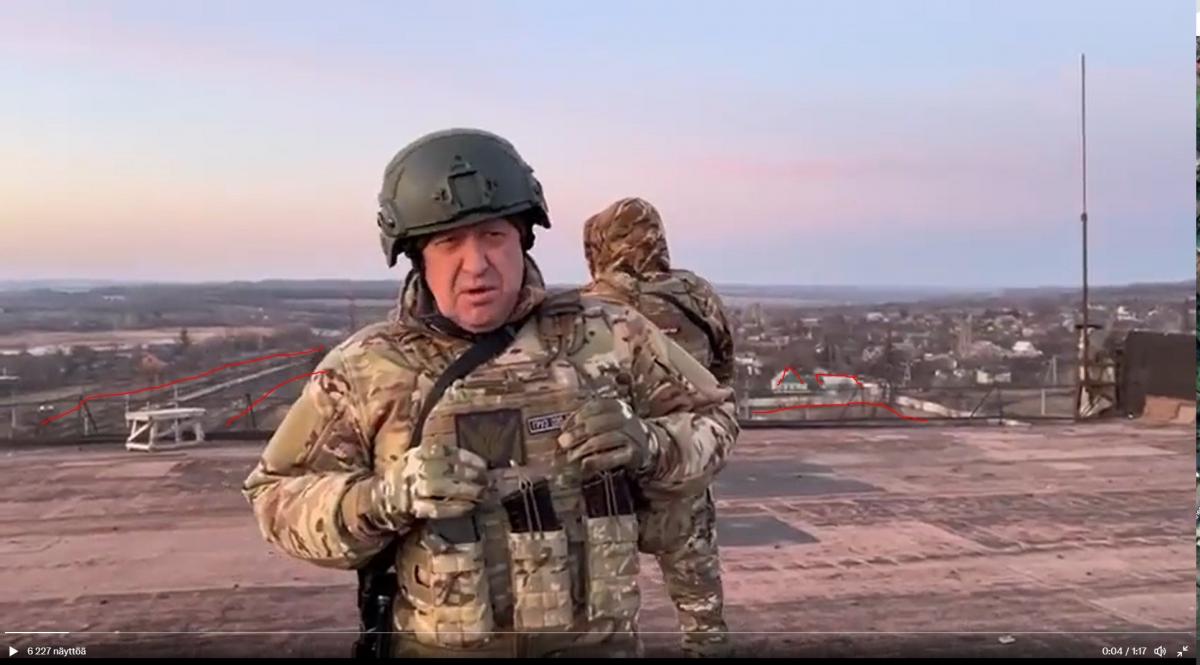 Место обращения Пригожина / скриншот Место обращения Пригожина / скриншот