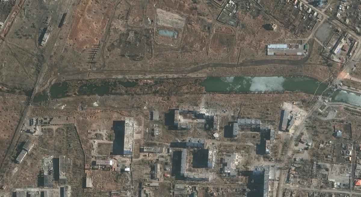Спутниковые снимки разрушенного Бахмута / фото Maxar Technologies