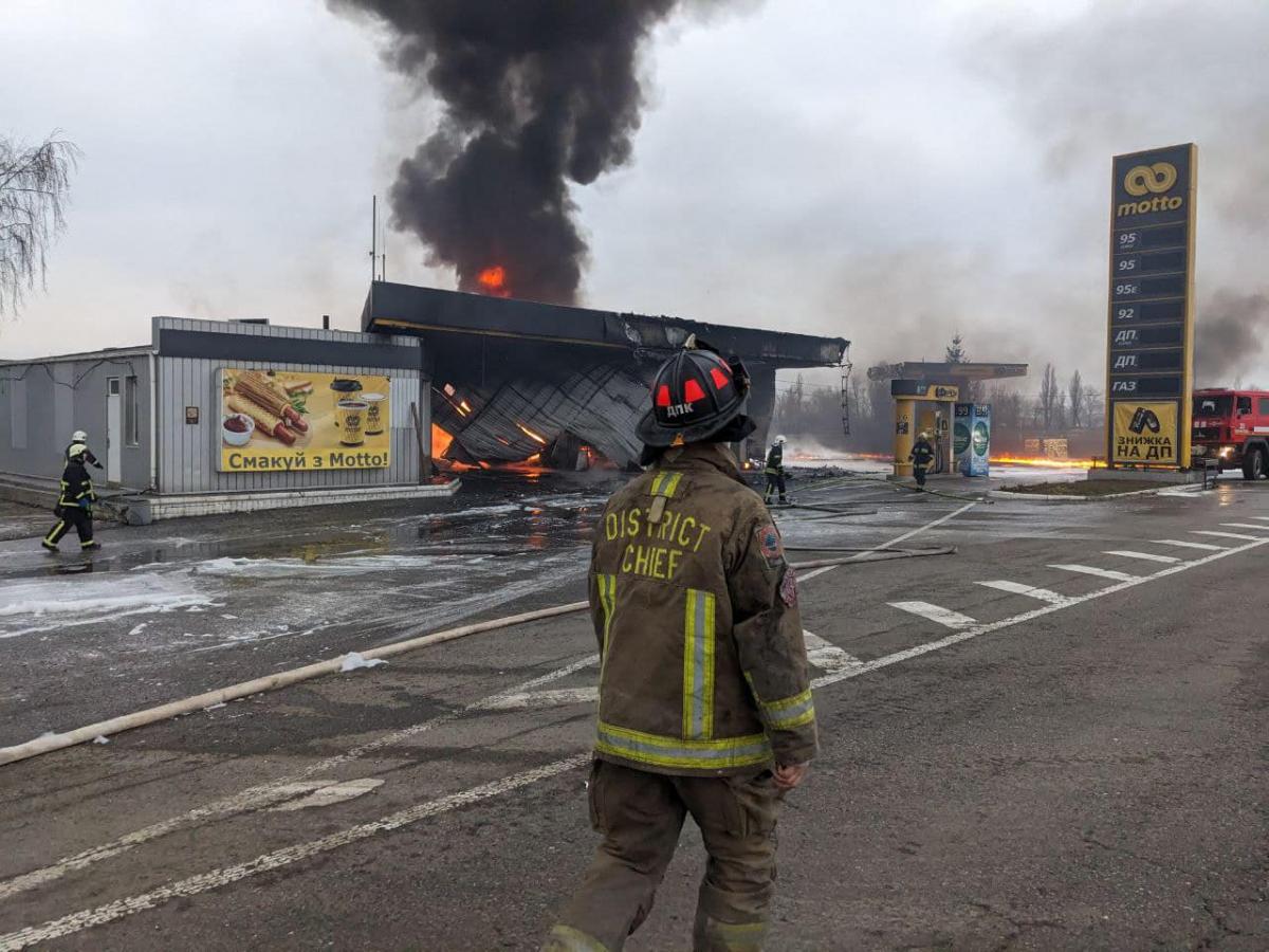 Пожар в Борисполе / фото facebook.com/boryspilTV
