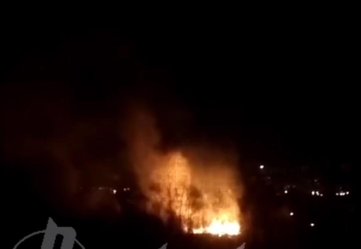In the Moscow region, a powerful fire broke out on the territory of a chemical plant / screenshot In the Moscow region, a powerful fire broke out on the territory of a chemical plant / screenshot
