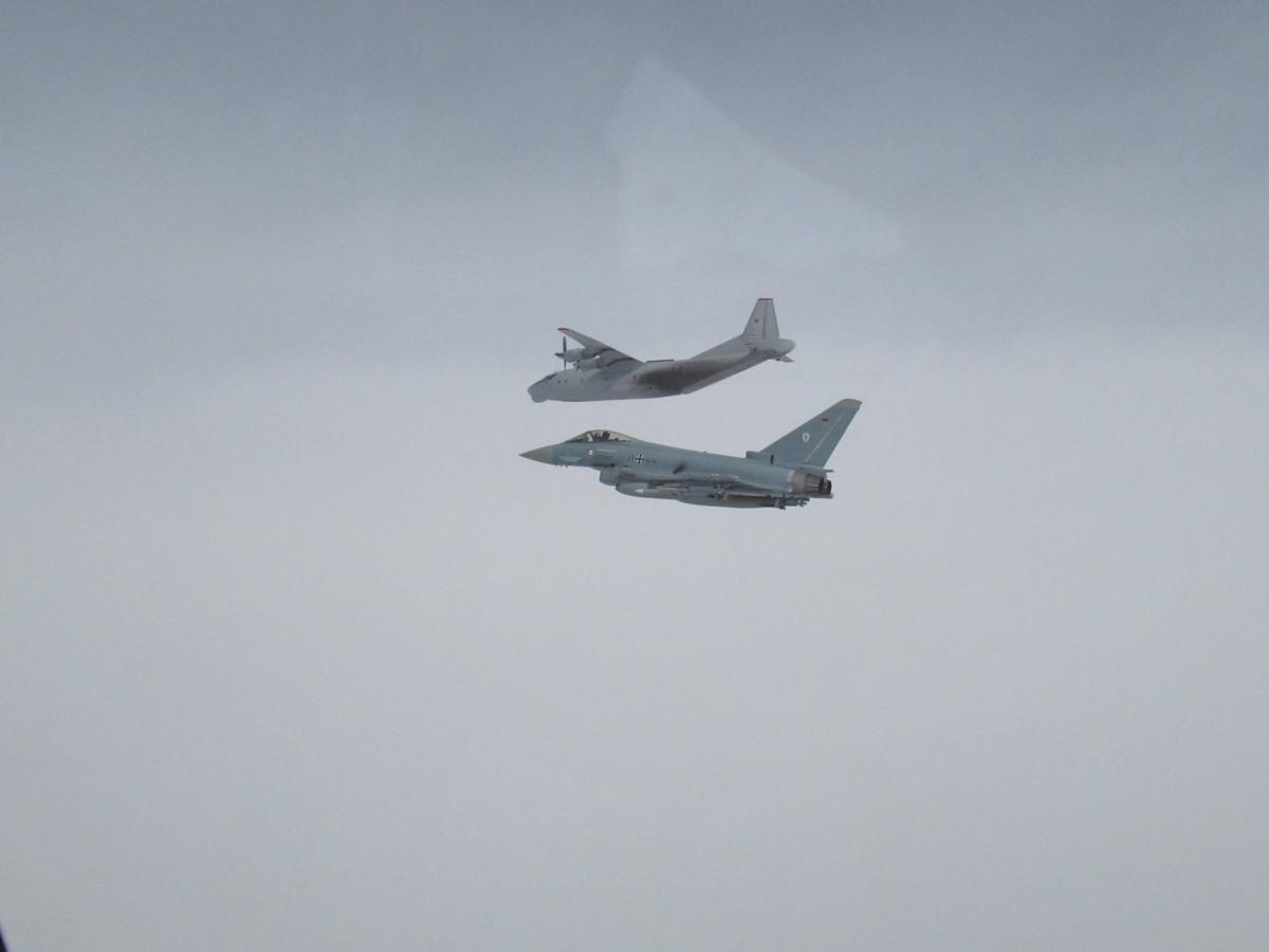 Avión ruso interceptado cerca de Estonia / foto raf.mod.uk
