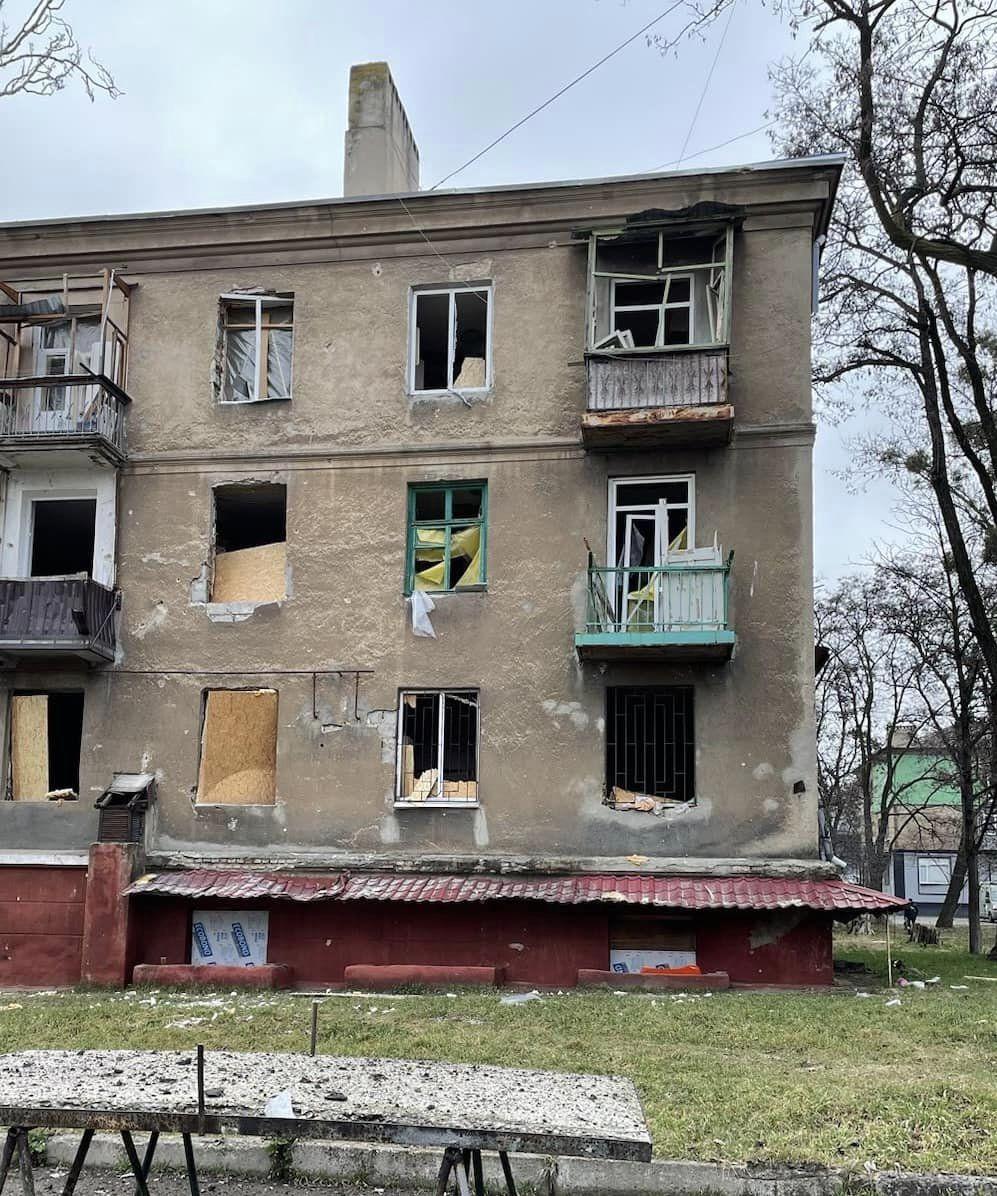 The invaders hit the center of Kramatorsk with a rocket / Facebook photo by Alexander Goncharenko
