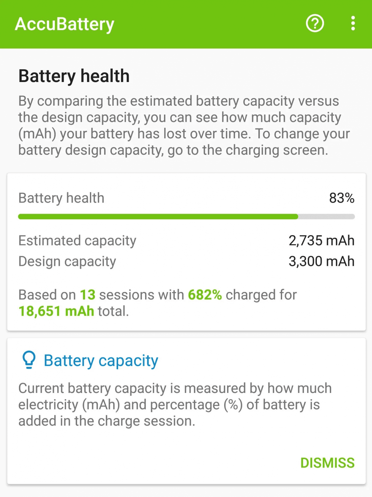 Если уровень упал ниже 80%, то батарею пора менять
