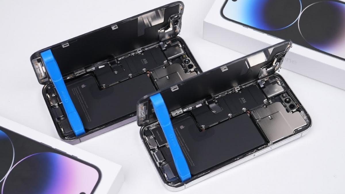 Видео показало, как Apple усложнила любой ремонт iPhone 14 Pro Max / Скриншот Видео показало, как Apple усложнила любой ремонт iPhone 14 Pro Max / Скриншот