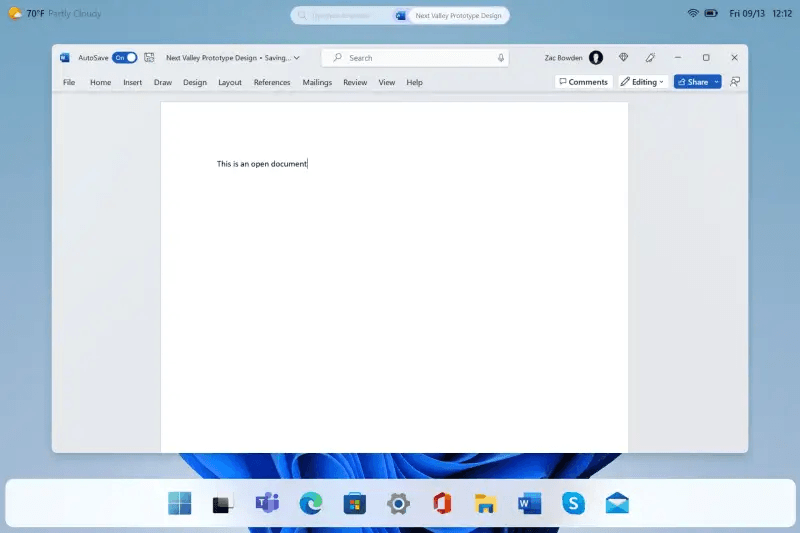 Microsoft скопирует у macOS внешний вид для Windows 12 / Скриншот с презентации Microsoft скопирует у macOS внешний вид для Windows 12 / Скриншот с презентации