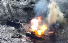 Українські десантники показали, як добивають техніку ворога з ударних дронів (відео)