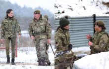 В берцах и хаки: Кейт Миддлтон посетила полигон, где тренируются военные Украины