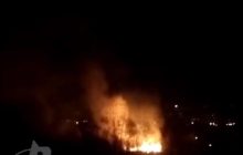 В Московской области РФ вспыхнул мощный пожар на территории химзавода