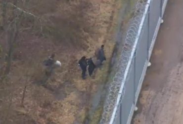 Нелегалы со стремянками и резаками штурмовали польско-беларускую границу (видео)