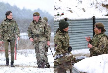 В берцах и хаки: Кейт Миддлтон посетила полигон, где тренируются военные Украины