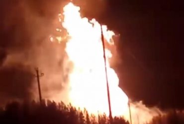 У Росії знову прогримів вибух на газопроводі: стовп полум'я видно за кілометри (відео)