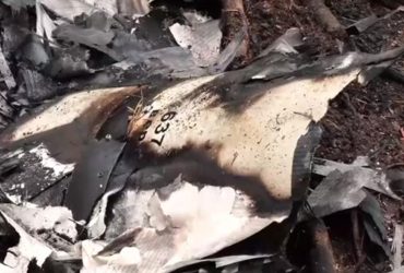 Нічне полювання на іранські дрони: українські прикордонники показали уламки збитого Шахеда (відео)