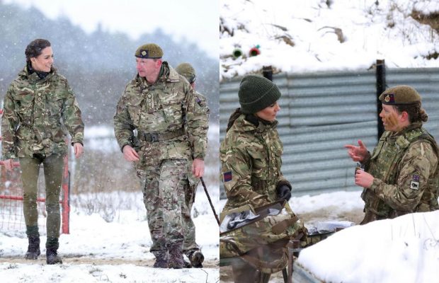 В берцах и хаки: Кейт Миддлтон посетила полигон, где тренируются военные Украины