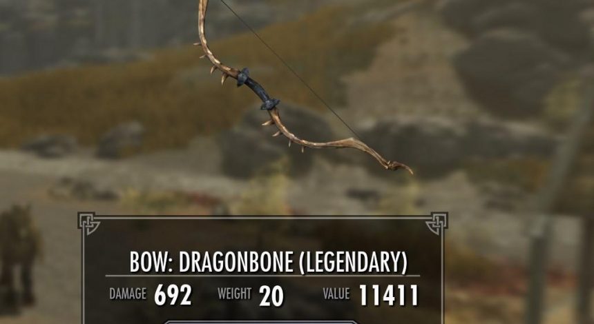 Гравець в Skyrim створив лук з драконячої кістки, здатний вбивати з одного пострілу (фото)