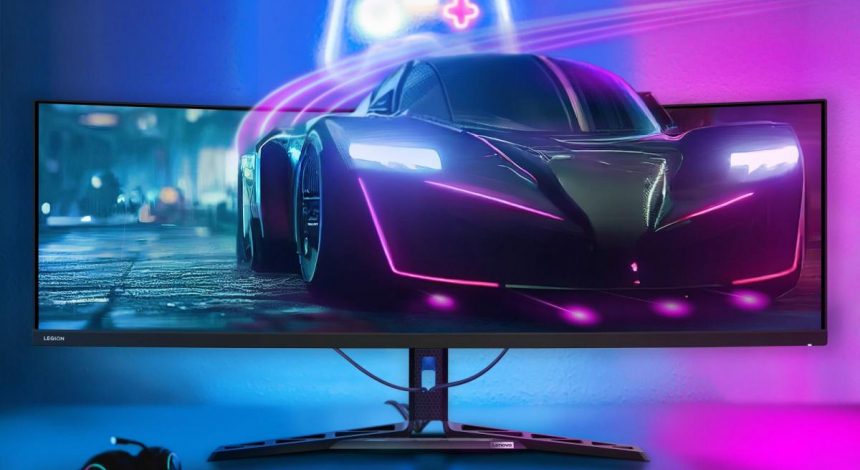 Lenovo показала монітор-"гігант" для геймерів з 45-дюймовим екраном (фото)