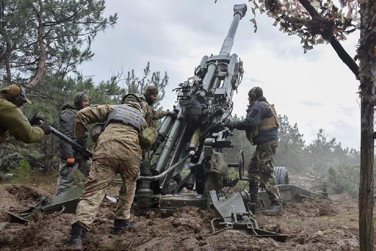 Огнем из гаубицы М777 была уничтожена пушка оккупантов / фото facebook.com/GeneralStaff.ua