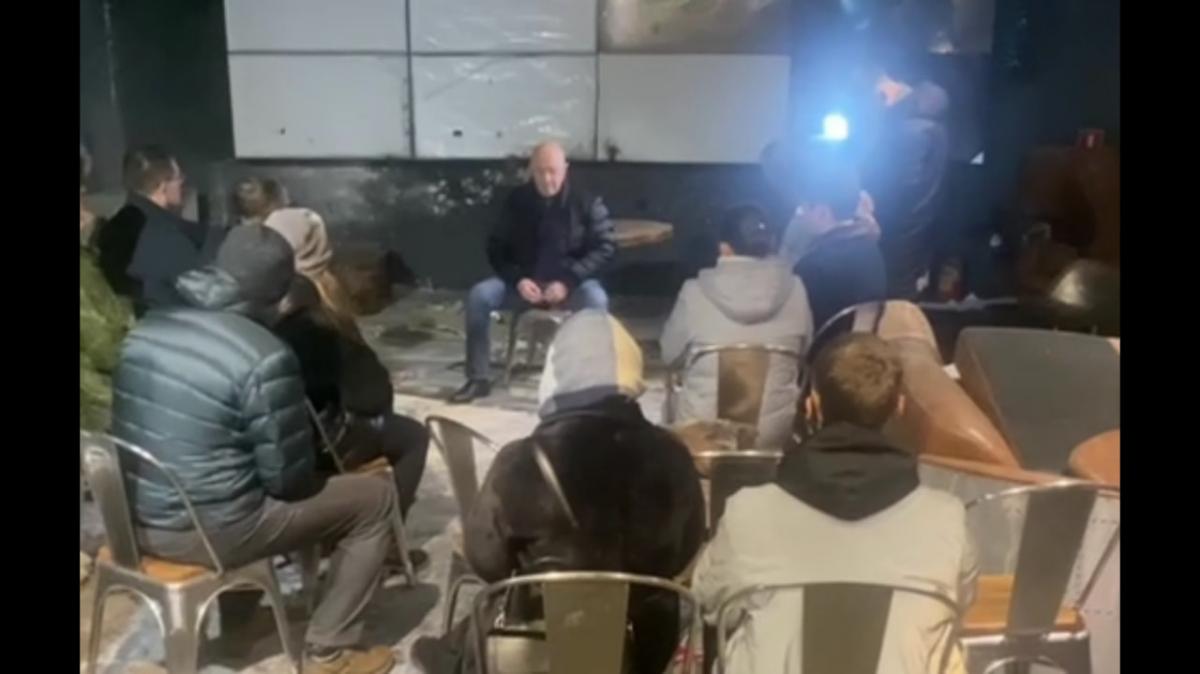 Пригожин засвітився на місці вбивства Татарського / скриншот Пригожин засвітився на місці вбивства Татарського / скриншот