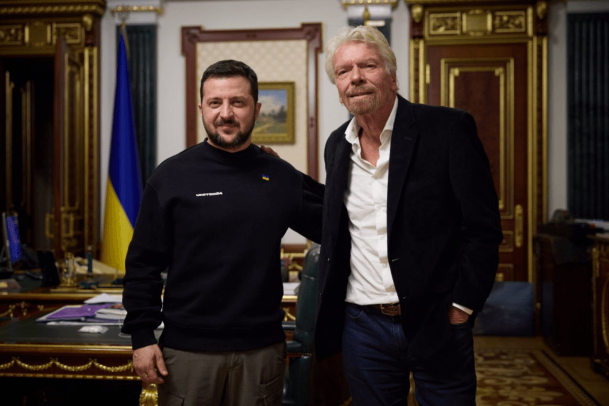 Брэнсон встретился с Зеленским в Киеве / фото офис президента Брэнсон встретился с Зеленским в Киеве / фото офис президента