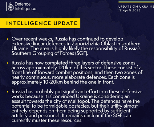 Британська розвідка розкрила подробиці про оборонні споруди росіян біля Мелітополя Британська розвідка розкрила подробиці про оборонні споруди росіян біля Мелітополя