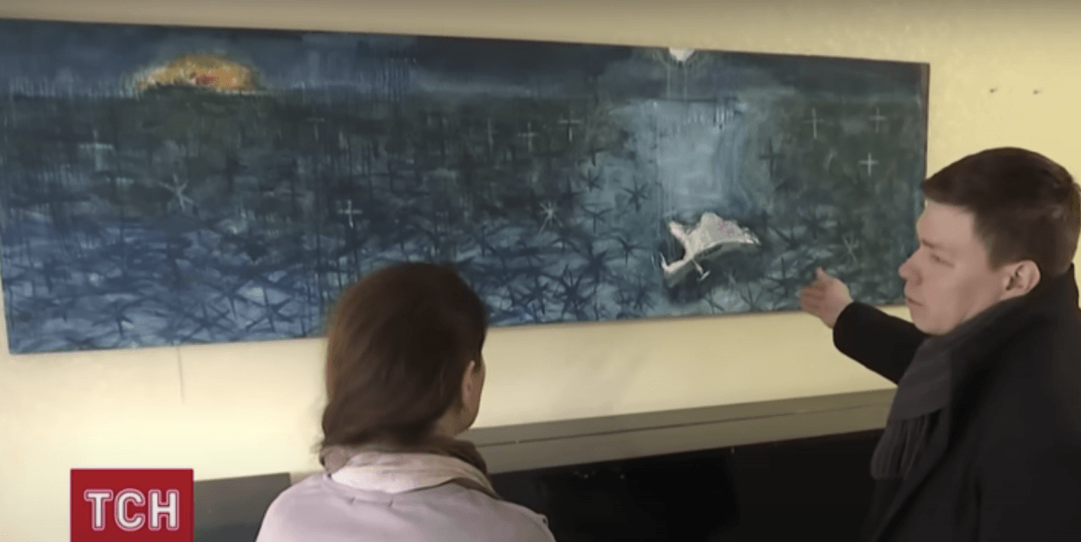 Художник з Дніпра малює пророчі картини: нова робота - про перемогу ЗСУ (відео)