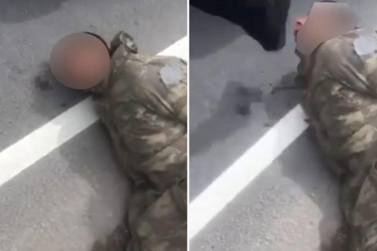 Военного пытали армяне / скриншот Военного пытали армяне / скриншот