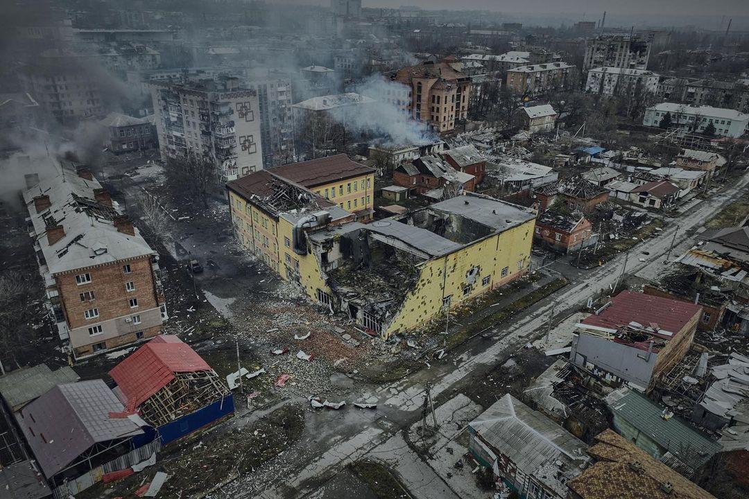 Оккупанты заявили, что полностью контролируют руины Бахмута / фото Константин и Влада Либеровы