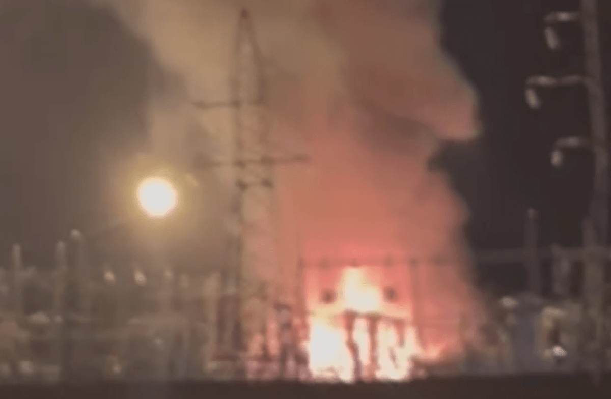 Пожежа в Бєлгороді / Скриншот Пожежа в Бєлгороді / Скриншот