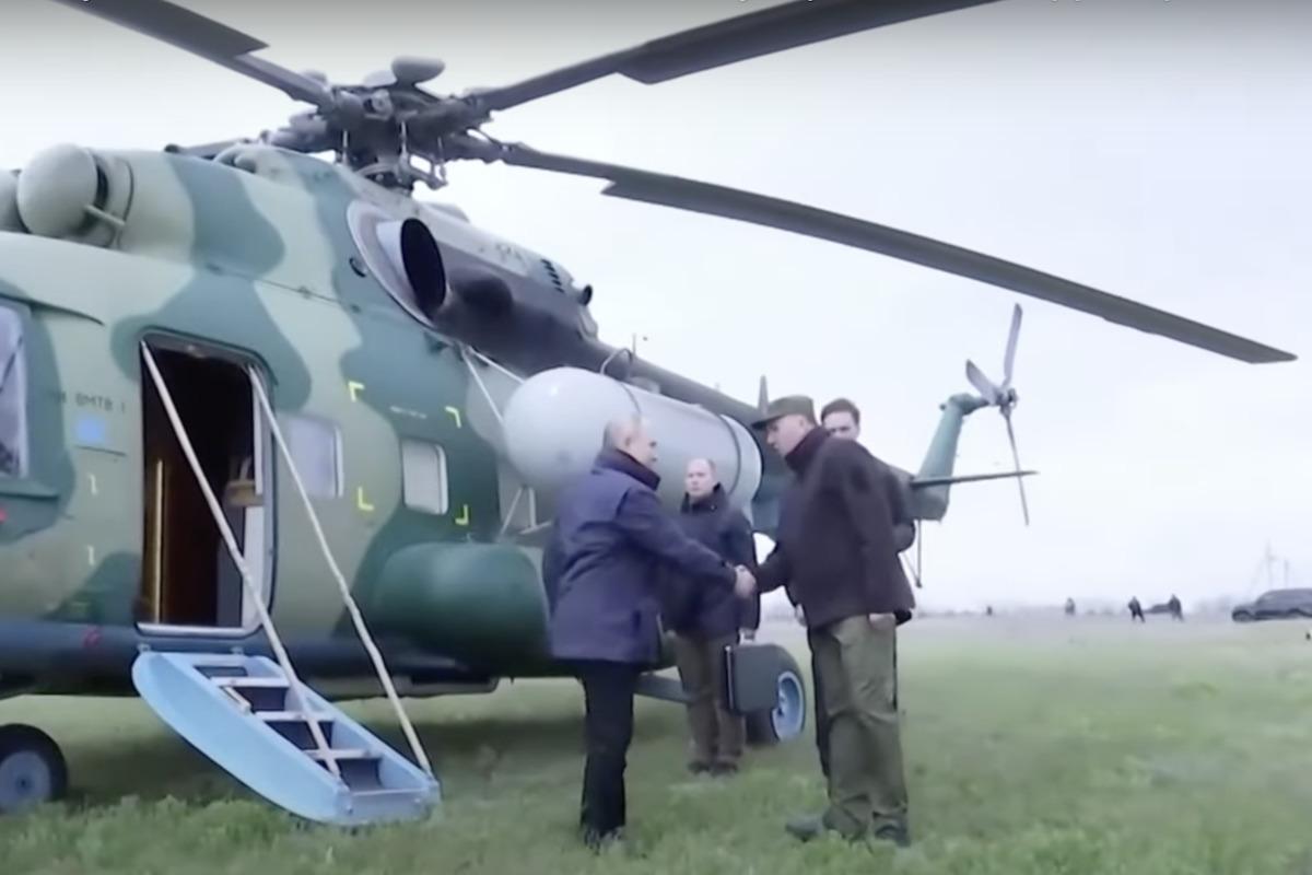 Путин побывал на оккупированных территориях Украины / скриншот