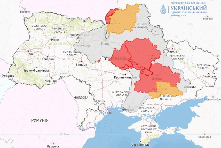 Паводки в Украине: в четырех областях объявлен красный уровень опасности Паводки в Украине: в четырех областях объявлен красный уровень опасности
