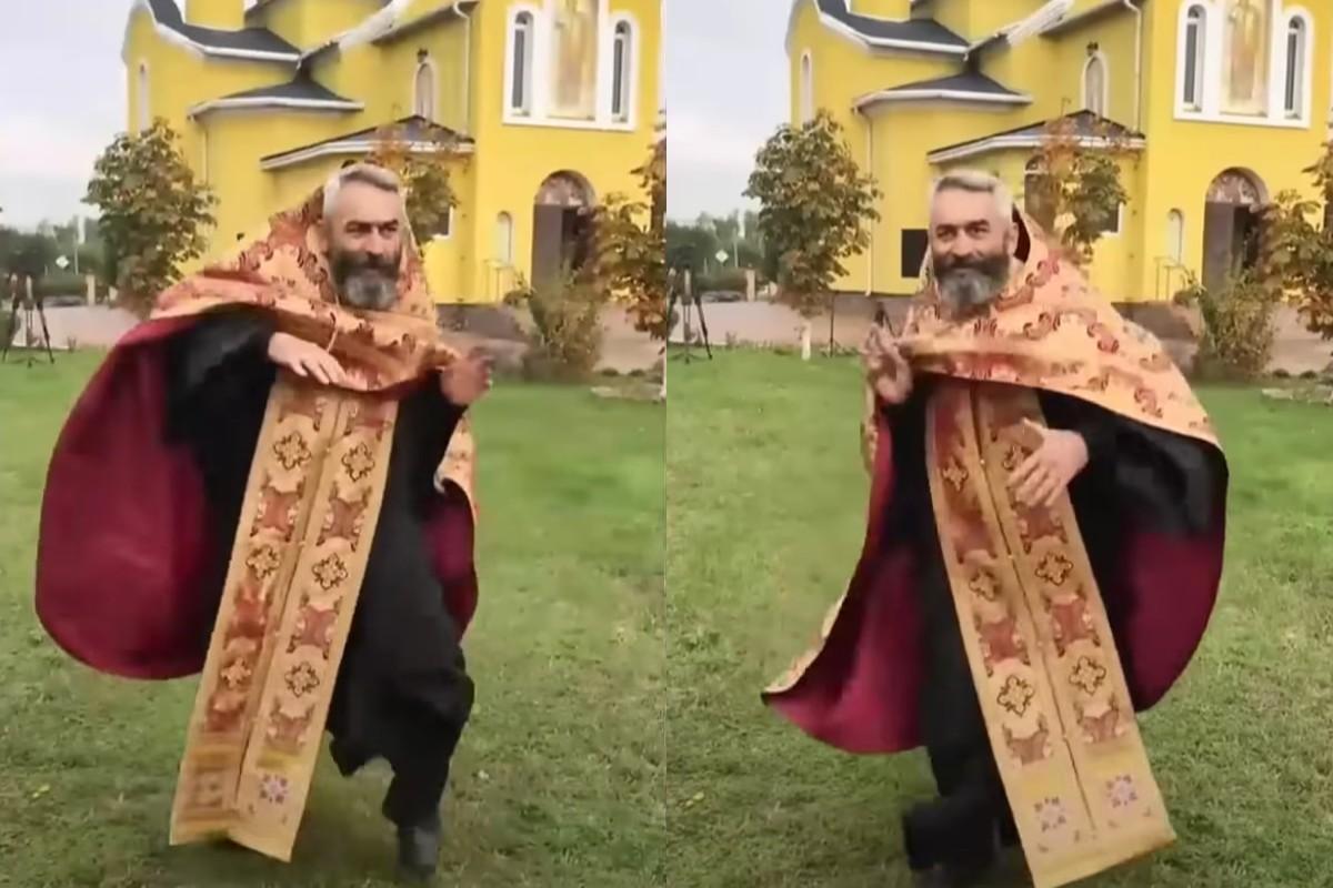 Главным героем вирусного видео оказался брутальный байкер Ашот / скриншоты Главным героем вирусного видео оказался брутальный байкер Ашот / скриншоты